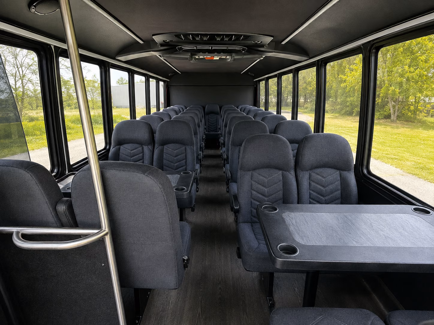charlotte 18 passenger minibus interior