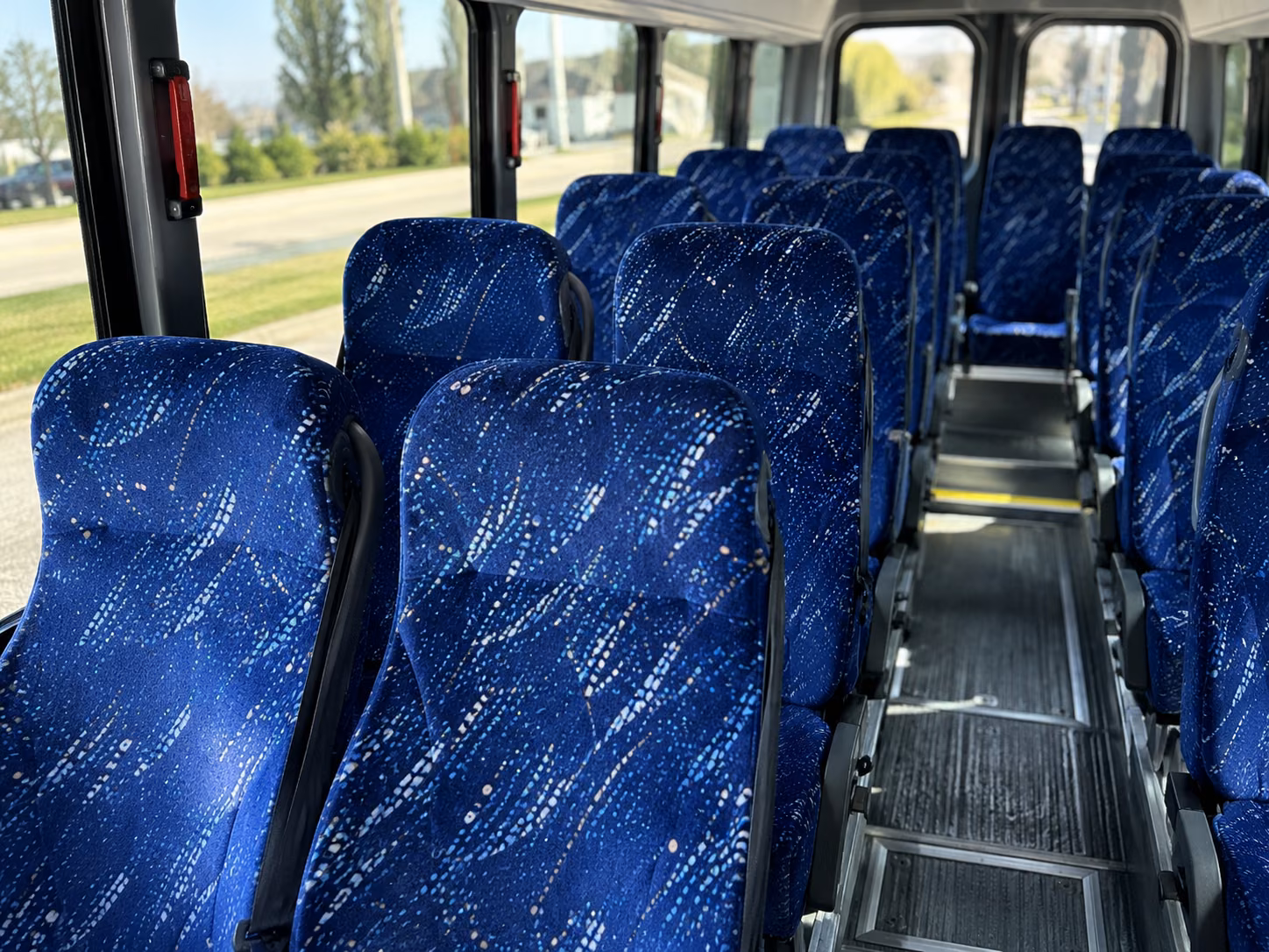 charlotte 20 passenger minibus interior