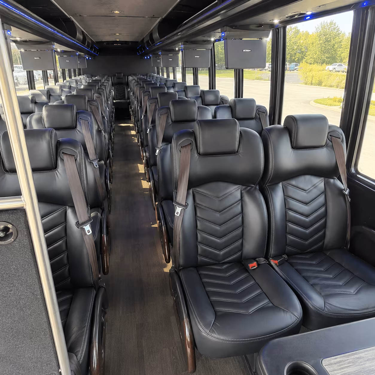 charlotte 25 passenger minibus inside