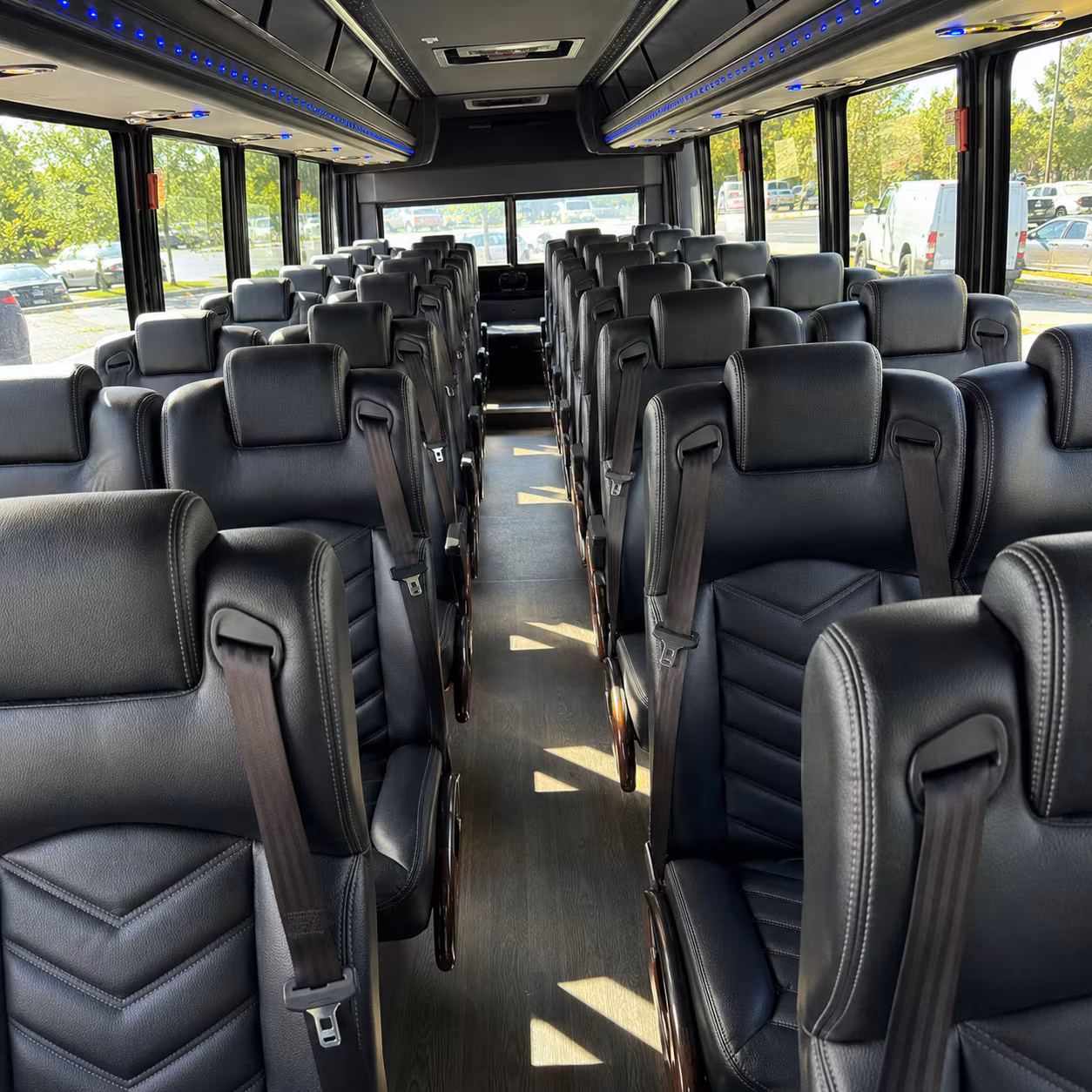 charlotte 35 passenger minibus interior