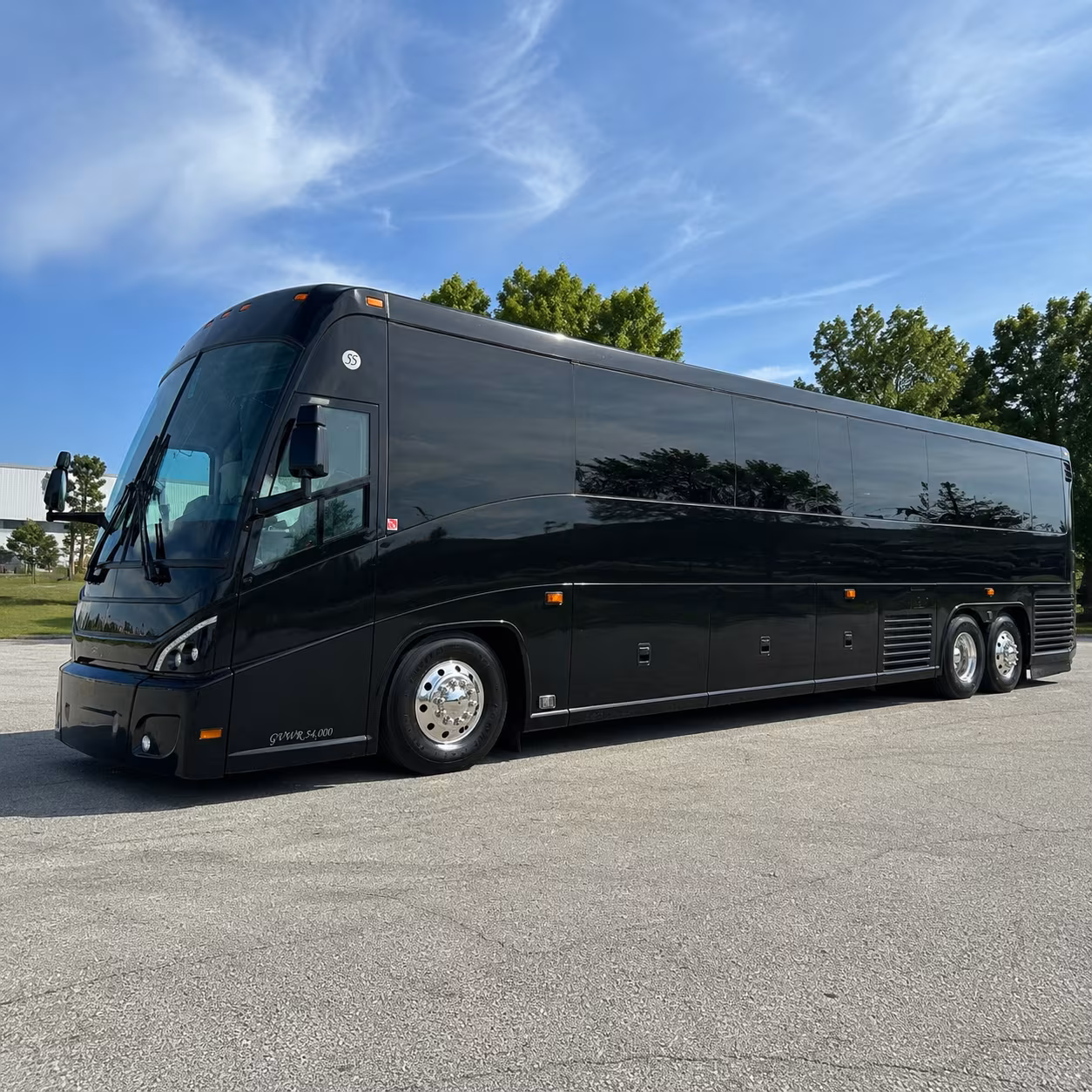 charlotte 47 passenger charter bus