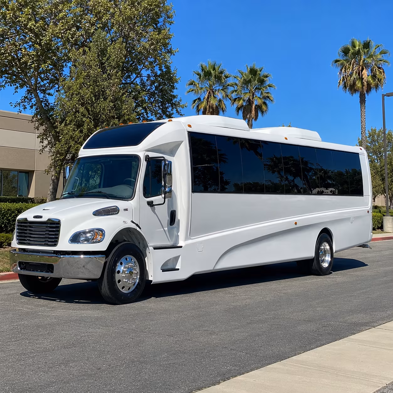charlotte bus rental service area