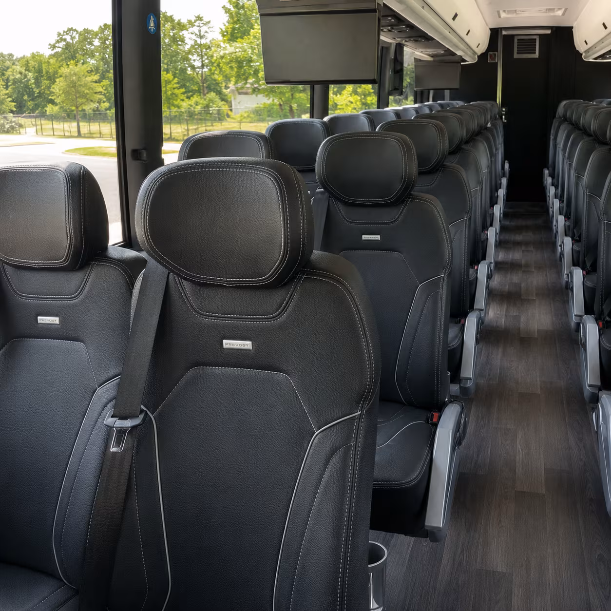 charlotte charter bus interior