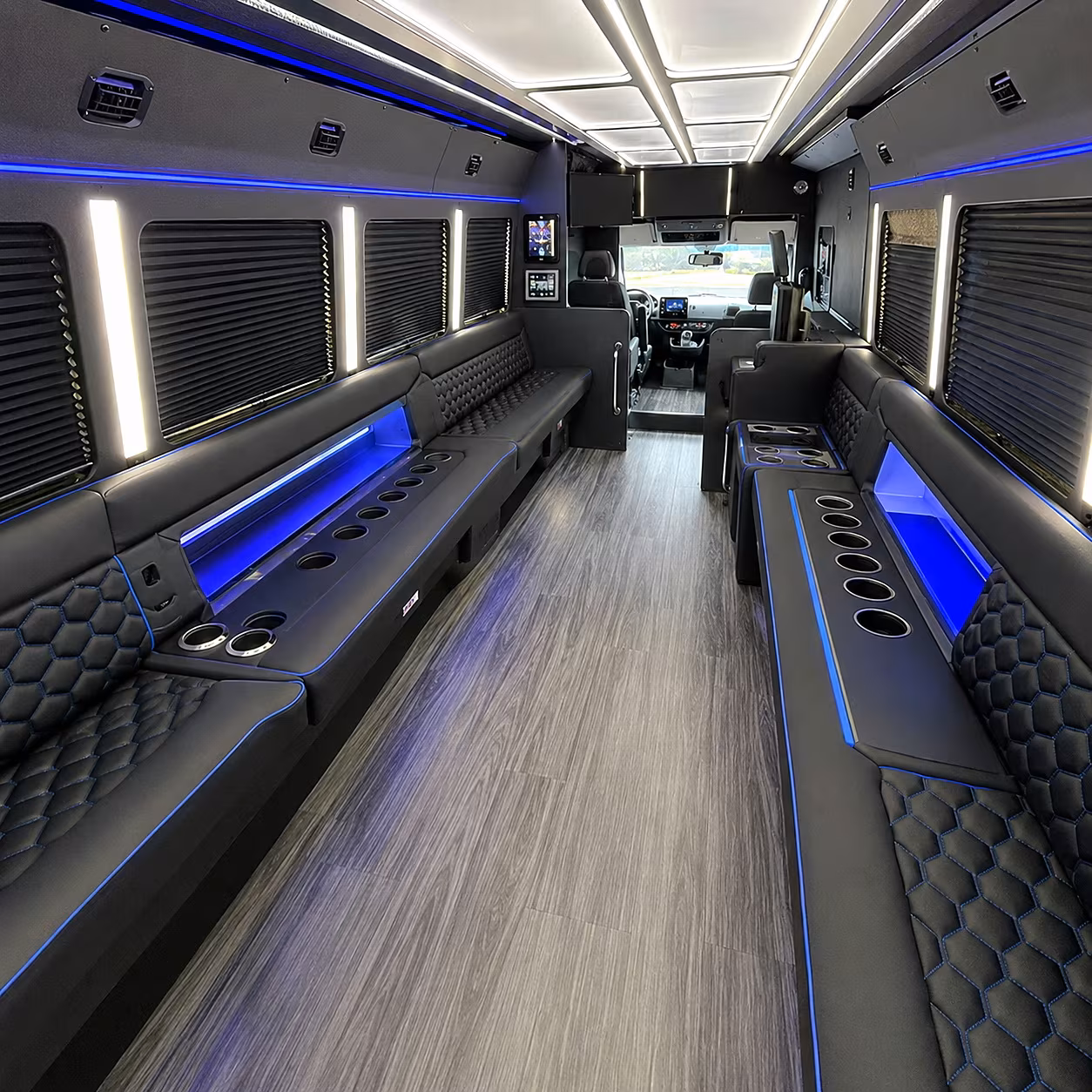 charlotte party bus interior