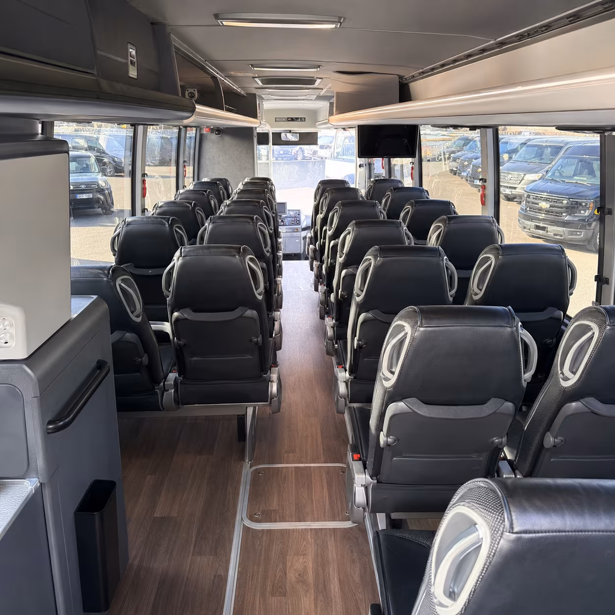 comfortable charter buses for bachelorette weekend groups flying into charlotte douglas
