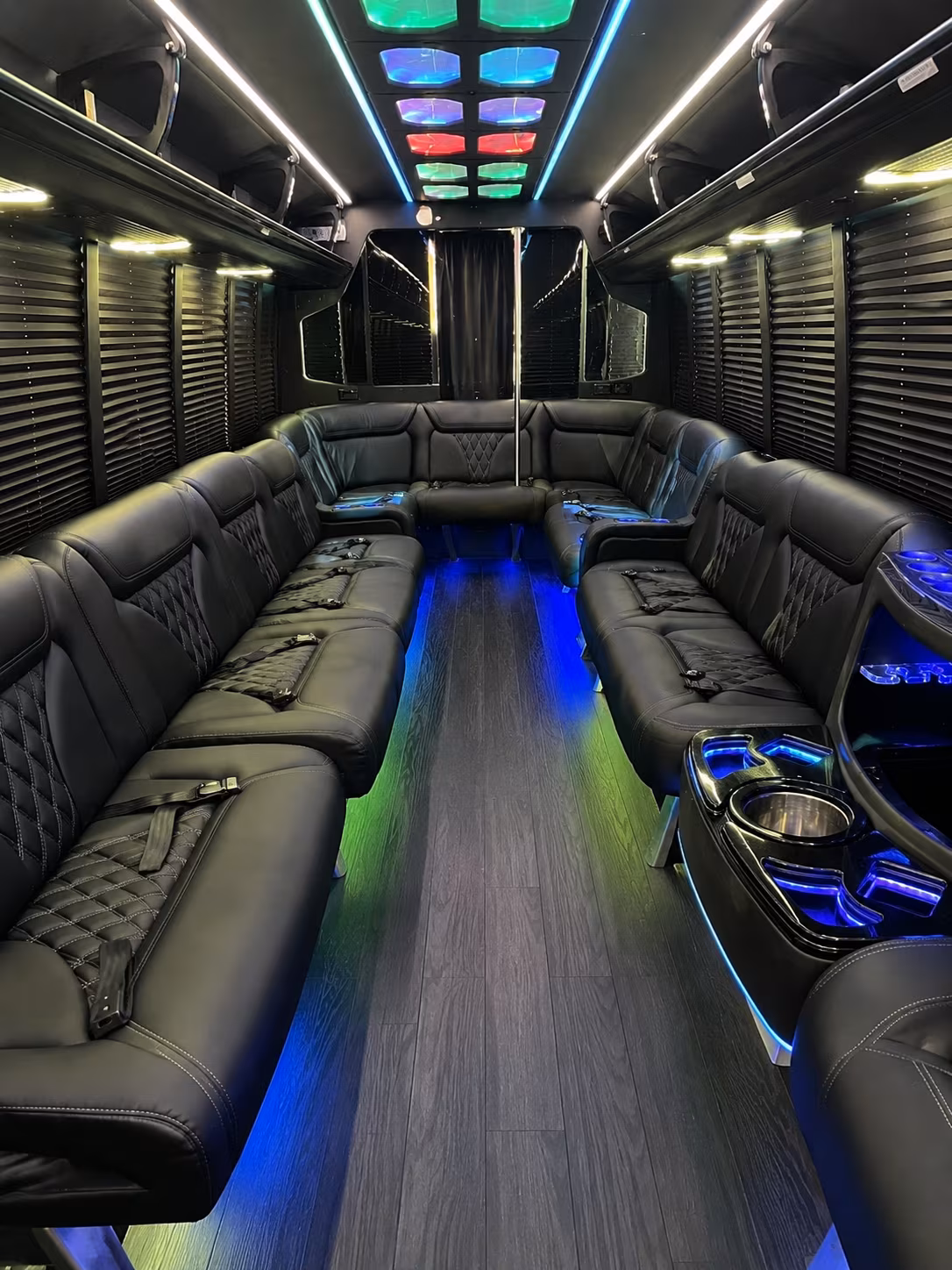 concert and event shuttle buses for groups staying in uptown hotels
